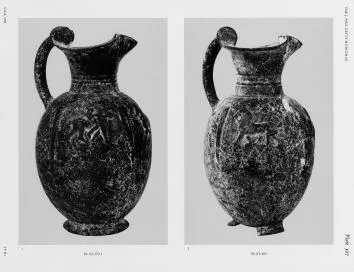 OINOCHOE (ETRUSCAN, BUCCHERO)