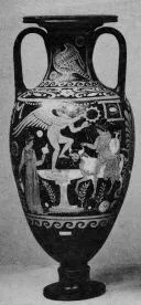 AMPHORA, NECK (SOUTH ITALIAN, CAMPANIAN, RED-FIGURE)