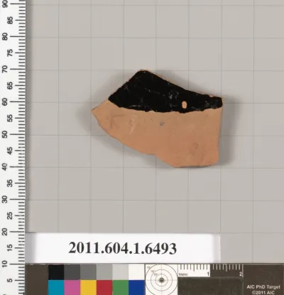 Terracotta fragment of a kylix (drinking cup)