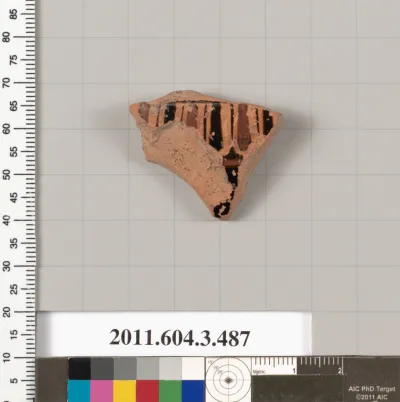 Terracotta fragment of a column-krater (bowl for mixing wine and water)