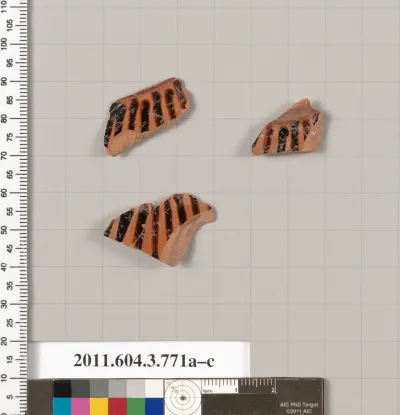 Terracotta fragments of oinochoai (jugs)