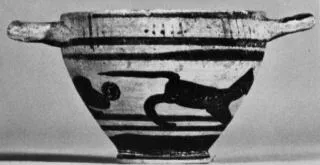 SKYPHOS (PROTOCORINTHIAN, SILHOUETTE)