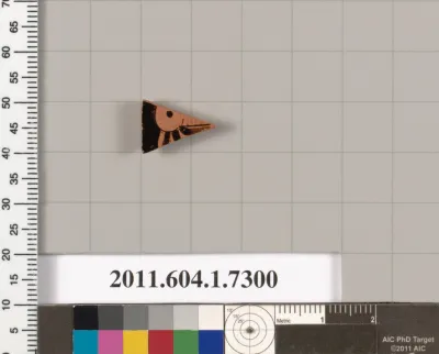 Terracotta fragment of a kylix (drinking cup)