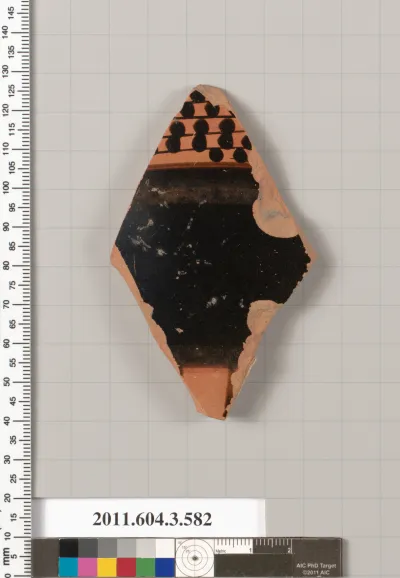 Terracotta fragment of a column-krater (bowl for mixing wine and water)