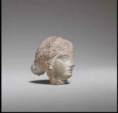 Terracotta head of a woman