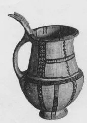 TANKARD (CYPRIOT, BRONZE AGE, WHITE SLIP WARE)