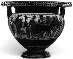 KRATER, COLUMN (ATHENIAN, BLACK-FIGURE)