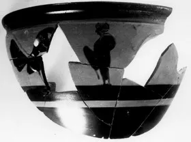 SKYPHOS, FRAGMENT (ATHENIAN, BLACK-FIGURE)
