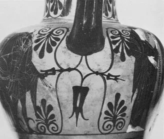 AMPHORA, NECK (ATHENIAN, BLACK-FIGURE)