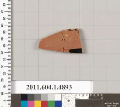 Terracotta fragment of a kylix (drinking cup)