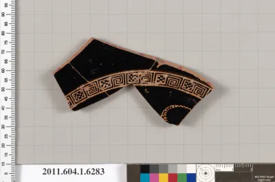 Terracotta fragment of a kylix (drinking cup)