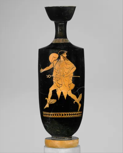 Terracotta lekythos (oil flask)