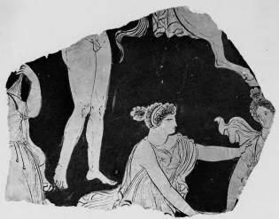 KRATER, FRAGMENT (SOUTH ITALIAN, APULIAN, RED-FIGURE)