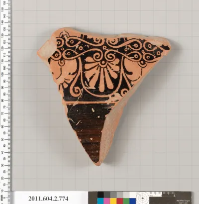 Terracotta fragment of a calyx-krater (bowl for mixing wine and water)