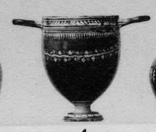 SKYPHOS (SOUTH ITALIAN, GNATHIAN, BLACK GLAZE)
