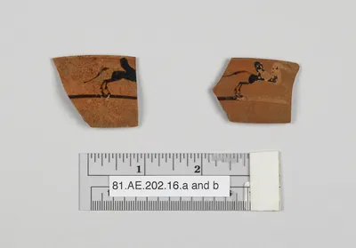 Attic Black-Figure Lip Cup Fragment