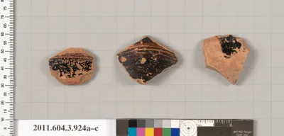 Terracotta fragments of lekythoi (oil flasks)