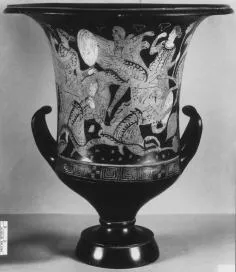KRATER, CALYX (ATHENIAN, RED-FIGURE)