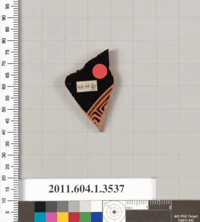 Terracotta fragment of a kylix (drinking cup)