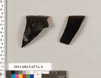Terracotta rim fragments of kylikes (drinking cups)