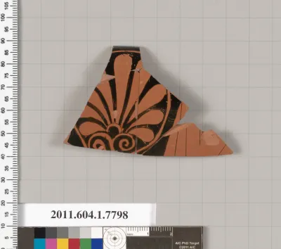 Terracotta fragment of a kylix (drinking cup)