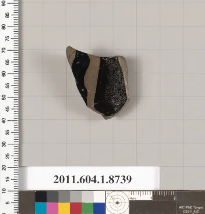 Terracotta fragment of a stemless cup