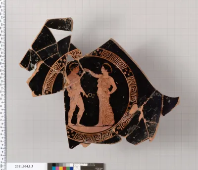 Terracotta kylix (drinking cup)