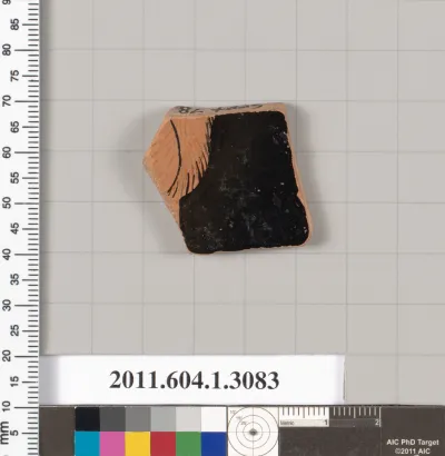 Terracotta fragment of a kylix (drinking cup)