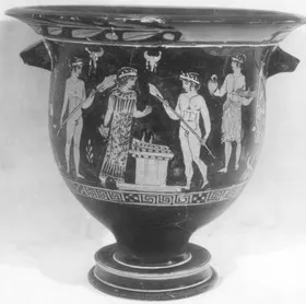 KRATER, BELL (?) (ATHENIAN, RED-FIGURE)