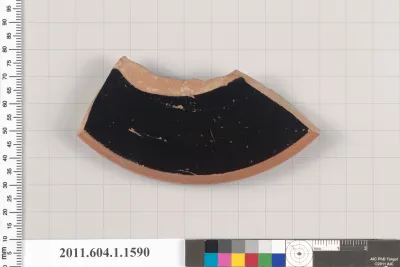 Terracotta fragment of a kylix (drinking cup)