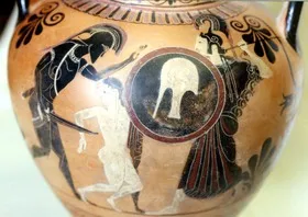 AMPHORA, NECK (ATHENIAN, BLACK-FIGURE)
