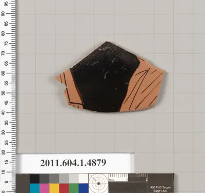 Terracotta fragment of a kylix (drinking cup)