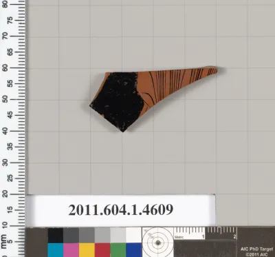 Terracotta fragment of a kylix (drinking cup)