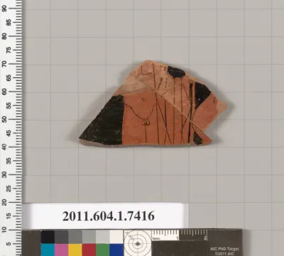 Terracotta fragment of a kylix (drinking cup)