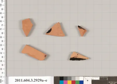 Terracotta fragments of closed shapes