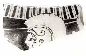 KRATER, COLUMN, FRAGMENT (ATHENIAN, RED-FIGURE)