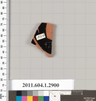 Terracotta fragment of a kylix (drinking cup)