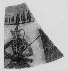 HYDRIA, FRAGMENT (ATHENIAN, BLACK-FIGURE)
