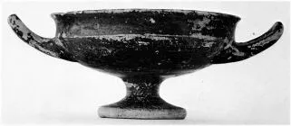 CUP C (ATHENIAN, BLACK GLAZE)