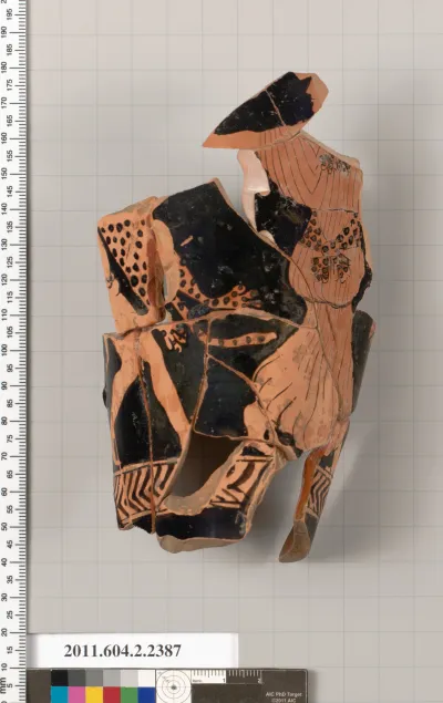 Terracotta fragment of a rhyton (vase for libations and drinking)