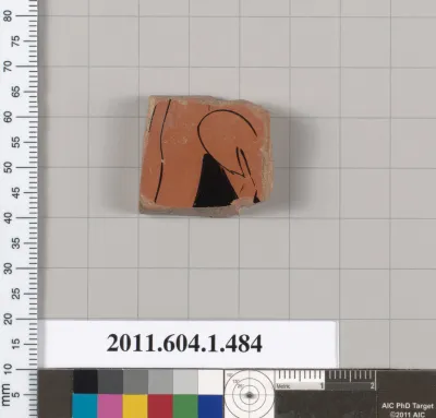 Terracotta fragment of a kylix (drinking cup)