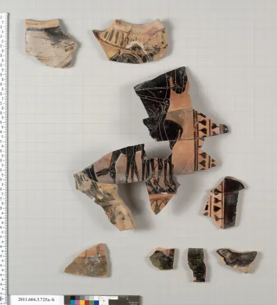 Terracotta fragments of a hydria (water jar)