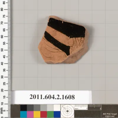 Terracotta fragment of a skyphos (deep drinking cup)