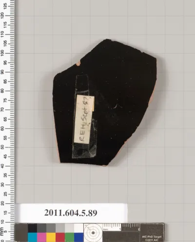 Terracotta fragment of a kylix (drinking cup)