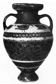 AMPHORA, BELLY (ETRUSCO-CORINTHIAN, BLACK-FIGURE)