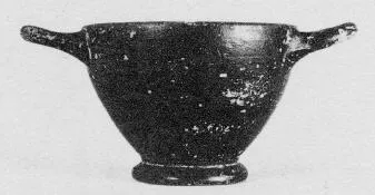 SKYPHOS (SOUTH ITALIAN, SICILIAN, BLACK GLAZE)