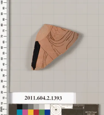 Terracotta fragment of a skyphos (deep drinking cup)