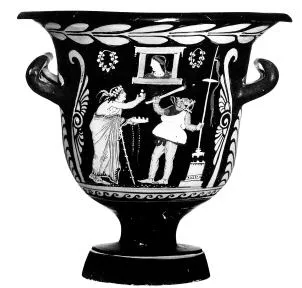 KRATER, BELL (SOUTH ITALIAN, PAESTAN, RED-FIGURE)