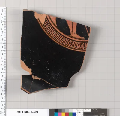 Terracotta fragment of a kylix (drinking cup)