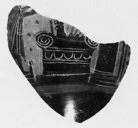 OINOCHOE, FRAGMENT (ATHENIAN, BLACK-FIGURE)